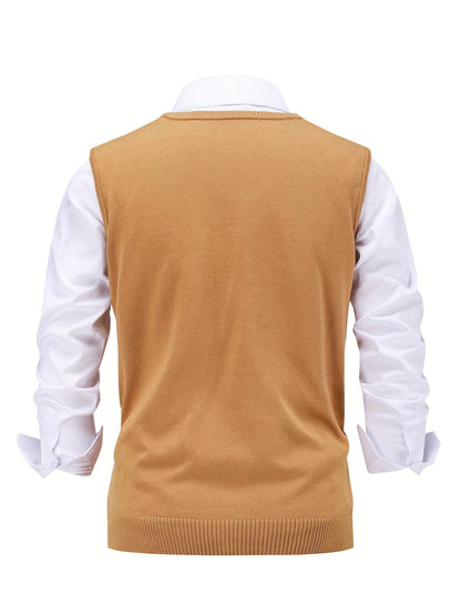 Lightweight Puffer Vest for Men | V Neck Warm Winter Layer