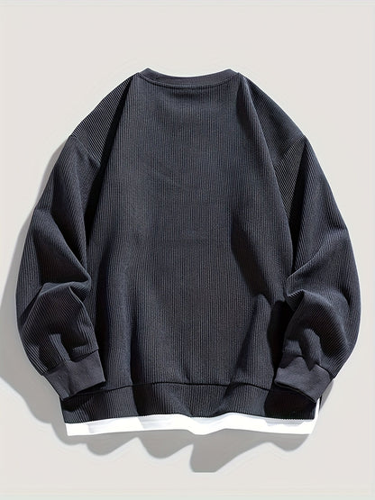 Oversized Sweatshirt for Men | Pull On Ribbed Fall & Winter 2026