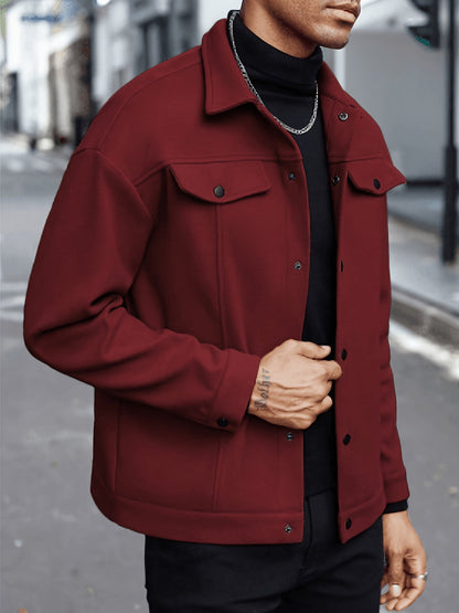 Everyday Winter Jacket for Men | Button Front Autumn Layering