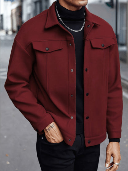Everyday Winter Jacket for Men | Button Front Autumn Layering