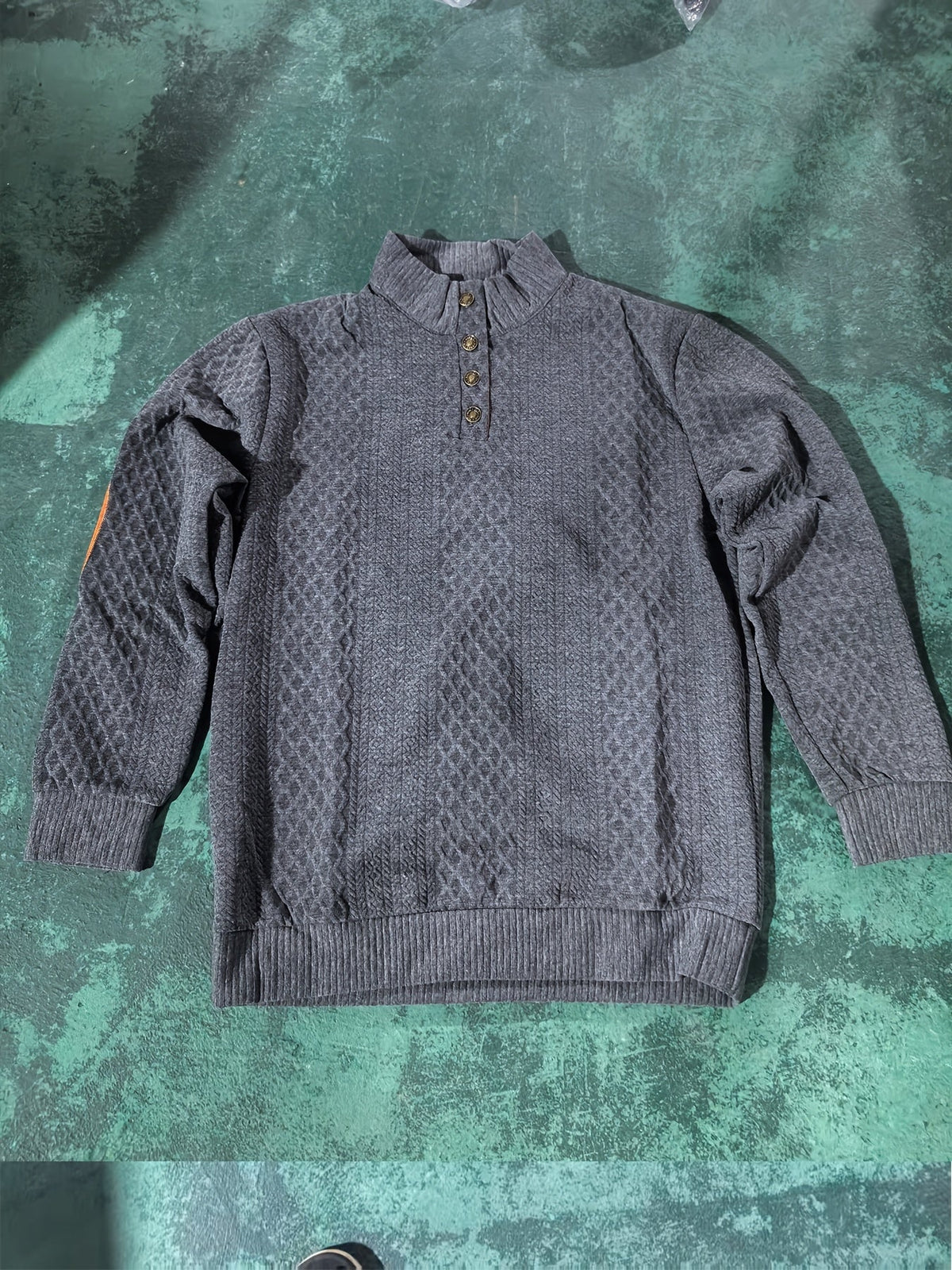 Oversized Sweater for Women | Button Front Funnel Neck Cold Weather Ready