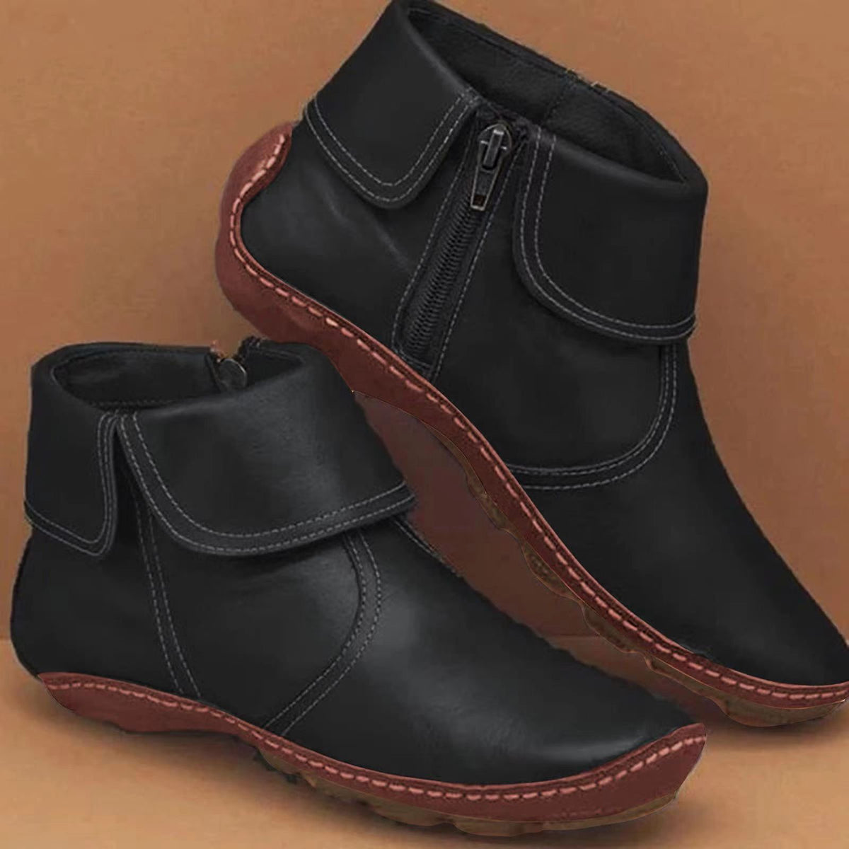 Warm Ankle Boots for Women | Side Zip Fall Booties