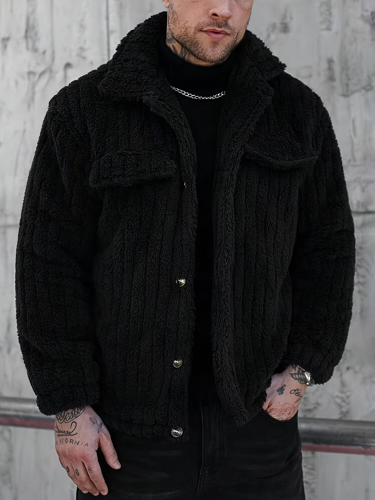 Insulated Winter Jacket for Men | Button Front Autumn Layering