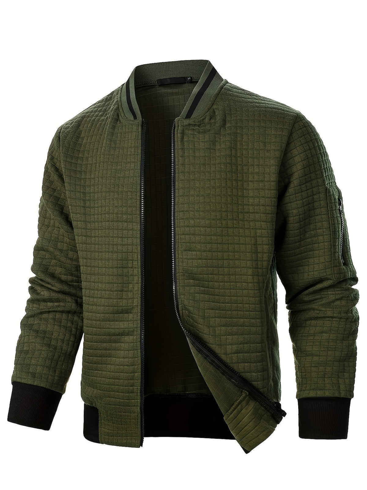 Warm Bomber Jacket for Women | Ribbed Funnel Neck Cold Weather Ready