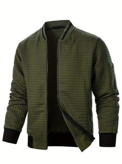 Warm Bomber Jacket for Women | Ribbed Funnel Neck Cold Weather Ready