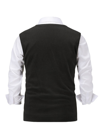 Lightweight Puffer Vest for Men | V Neck Warm Winter Layer