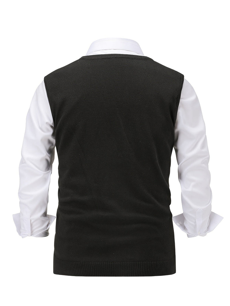 Lightweight Puffer Vest for Men | V Neck Warm Winter Layer
