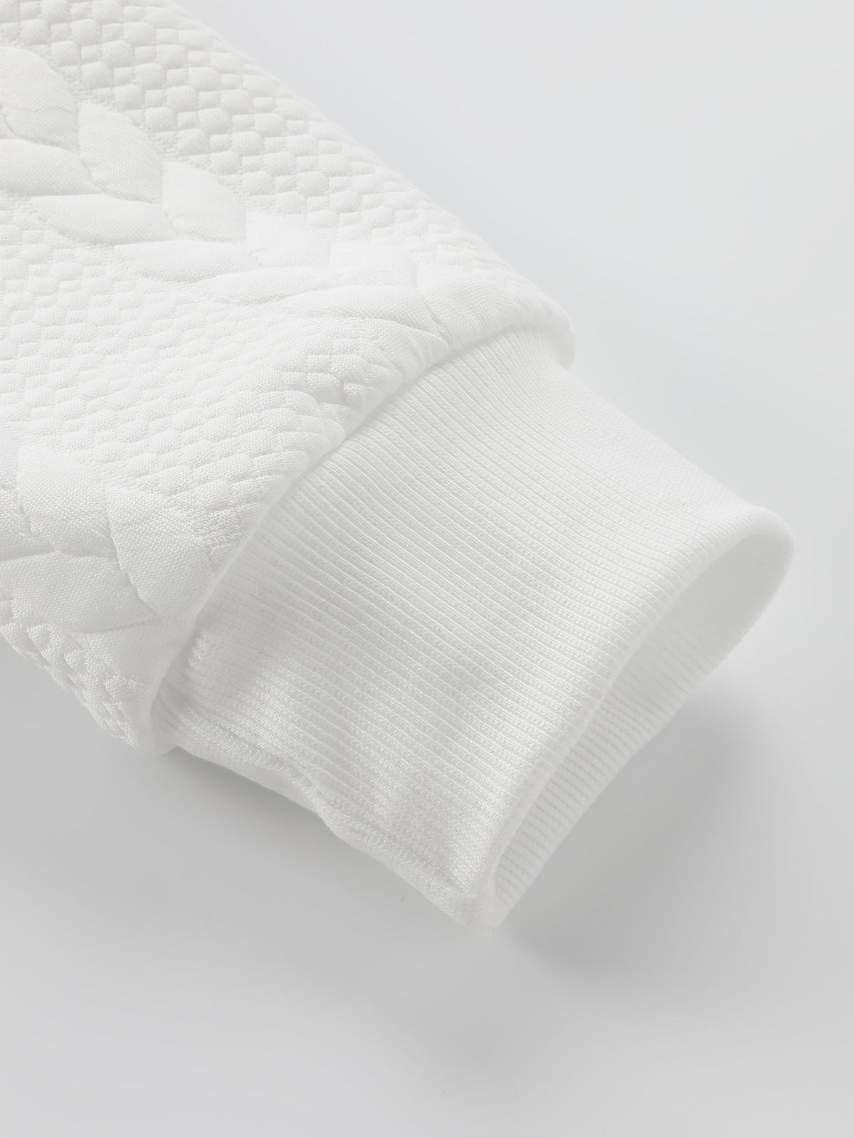 Insulated Sweatshirt for Men | Ribbed Crew Neck Warm Winter Layer