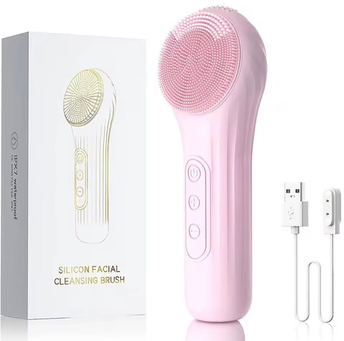VERIDZ Sonic Waterproof Facial Cleansing Brush – Rechargeable Exfoliating Vibrating Face Scrubber for Deep Clean Skin Care