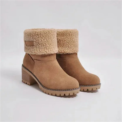 Suede Ankle Boots for Women | Block Heel Chunky Fall Booties