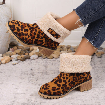 Suede Ankle Boots for Women | Block Heel Chunky Fall Booties