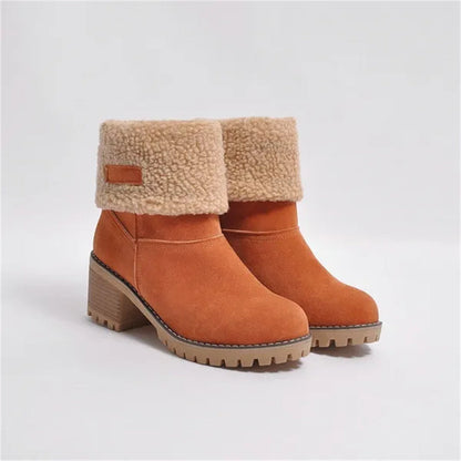 Suede Ankle Boots for Women | Block Heel Chunky Fall Booties