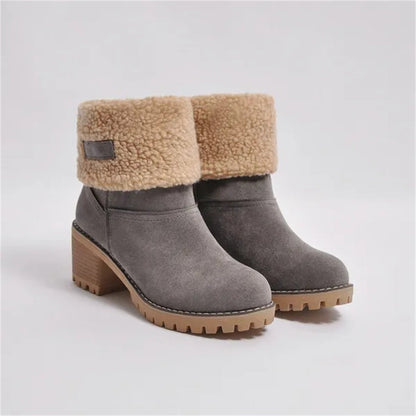 Suede Ankle Boots for Women | Block Heel Chunky Fall Booties