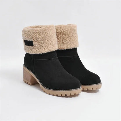 Suede Ankle Boots for Women | Block Heel Chunky Fall Booties