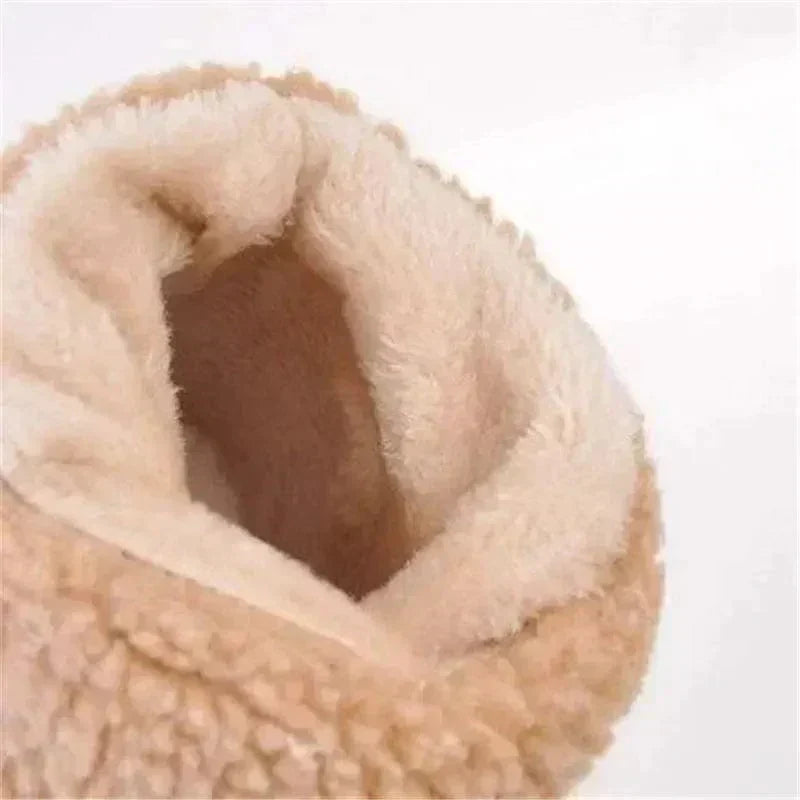 Lug Sole Mid Calf Boots for Women | Block Heel Round Toe Warm Winter Style
