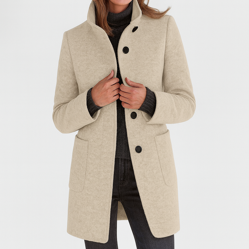 Gray Warm Winter Coat for Women | Cold Weather Ready