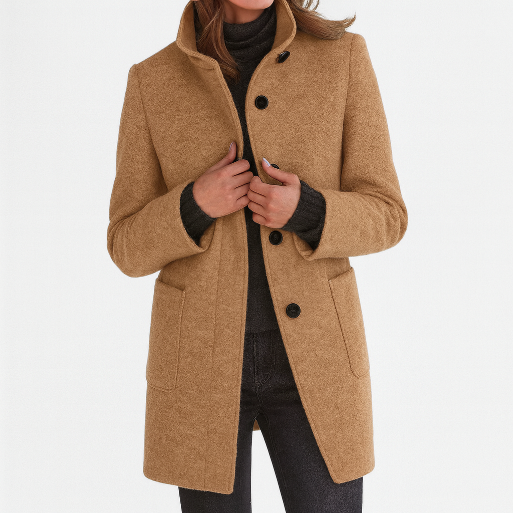 Gray Warm Winter Coat for Women | Cold Weather Ready