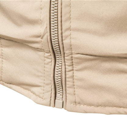 Warm Bomber Jacket for Men | Side Zip Ribbed Cold Weather Ready