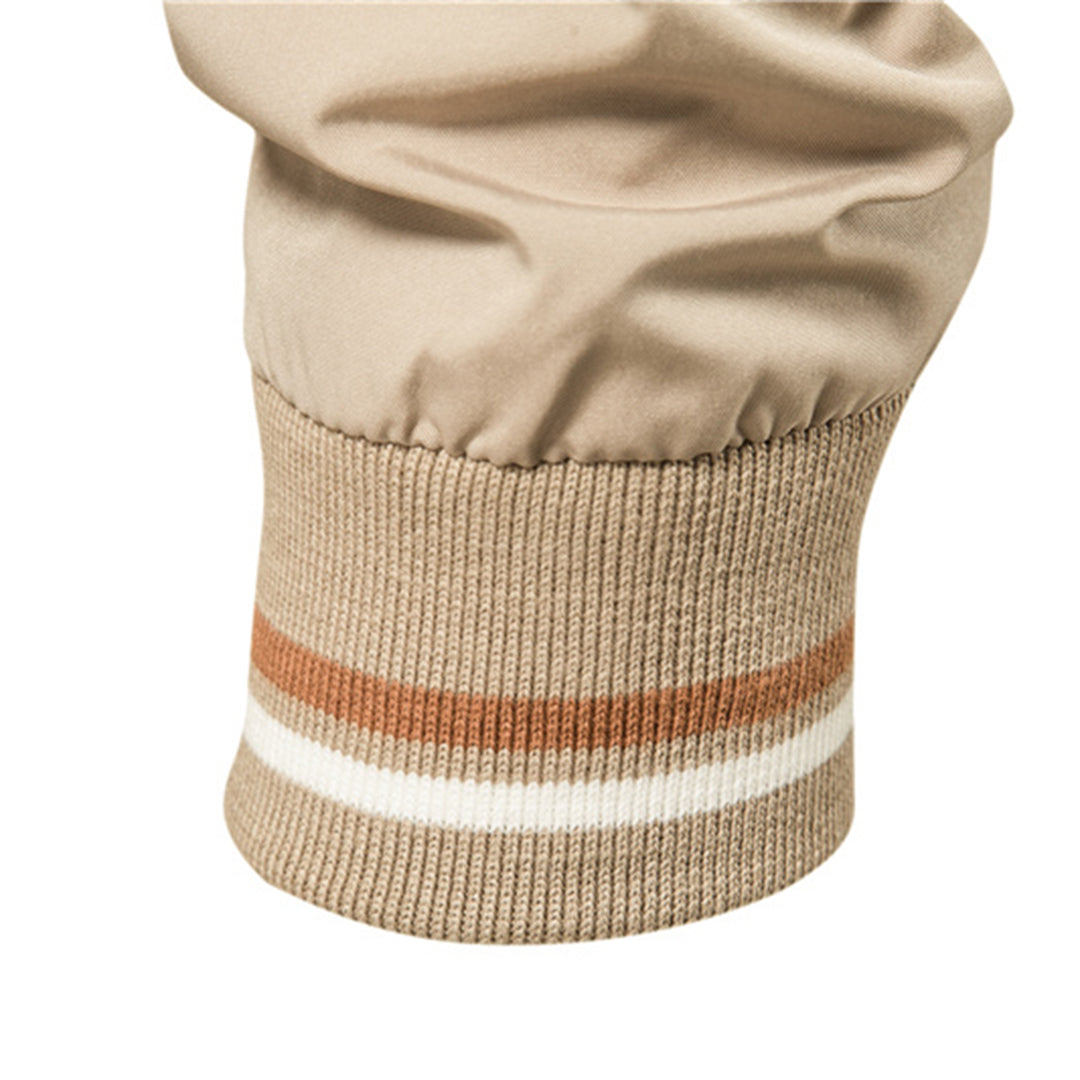 Warm Bomber Jacket for Men | Side Zip Ribbed Cold Weather Ready