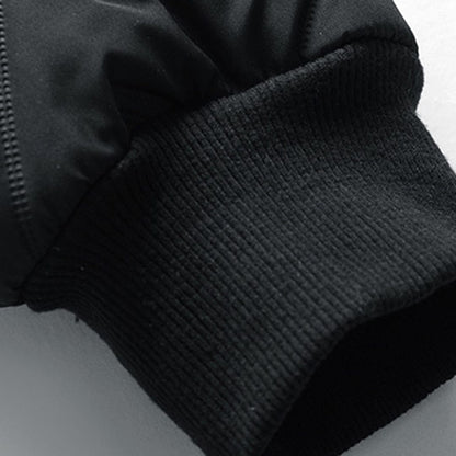 Quilted Puffer Jacket for Men | Side Zip Ribbed Autumn Layering
