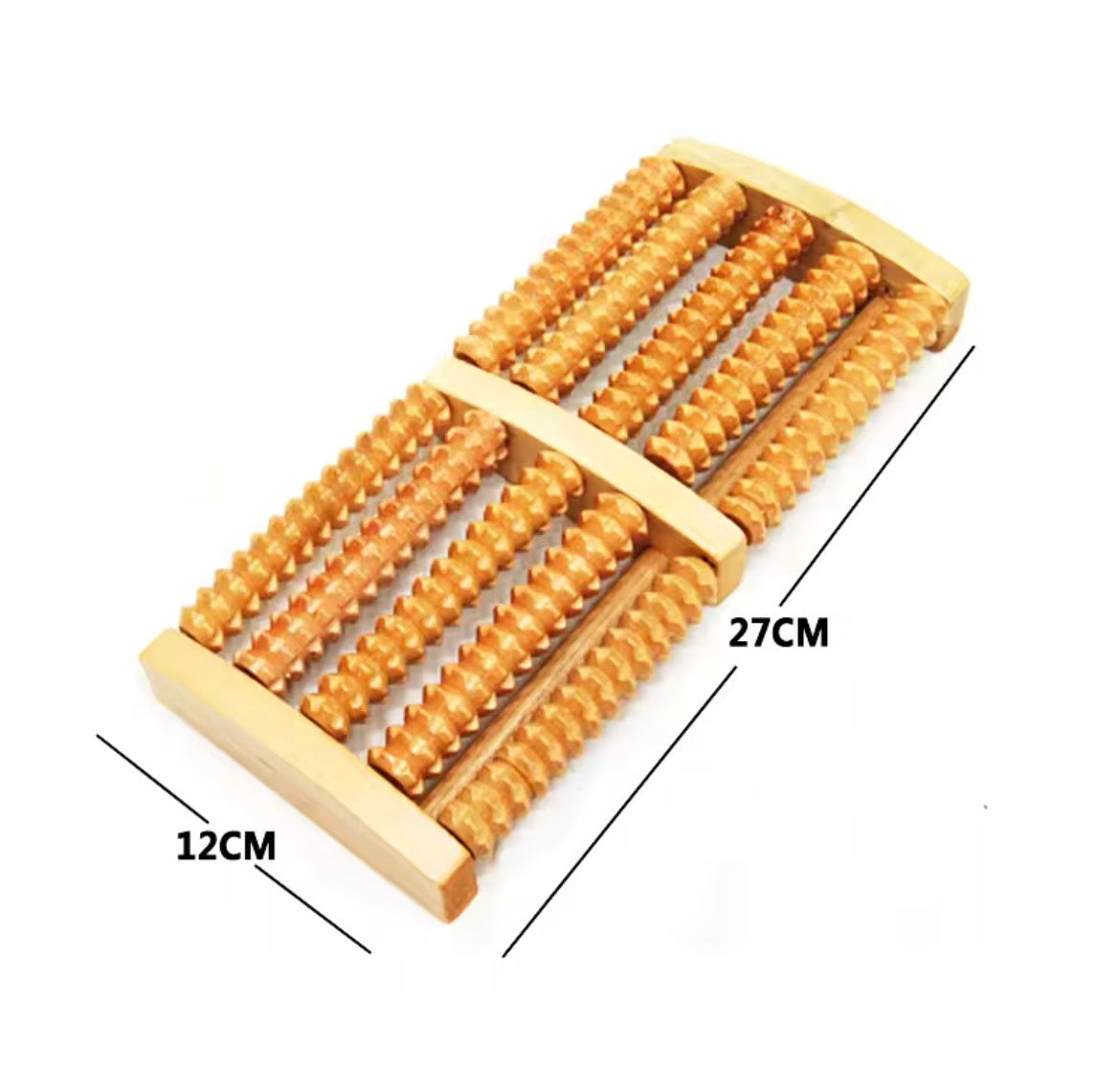 Dual Wooden Foot Feet Massager Roller Relieves Plantar Fasciitis Heel Arch Pain Stress Relief & Relaxation Gift Tool Product