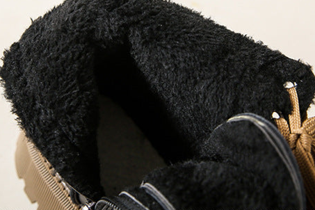 Lug Sole Ankle Boots for Women | Side Zip Lace Up Fall Booties
