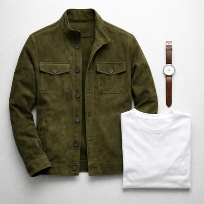 Suede Winter Jacket for Women | Autumn Layering