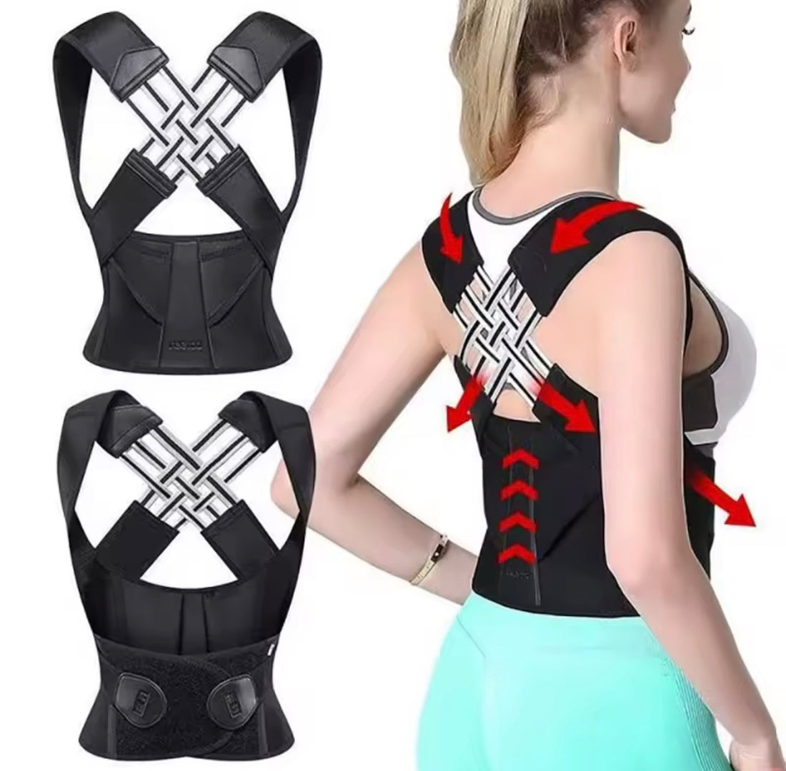 Back Brace Posture Corrector for Women and Men, Shoulder Straightener Adjustable Full Back Support
