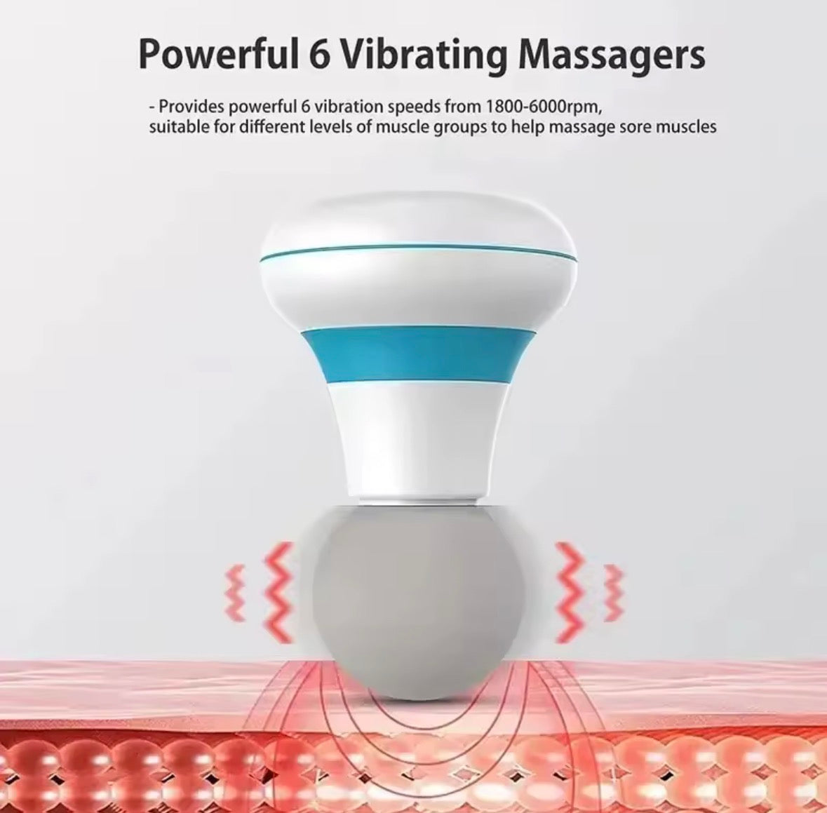 Mini Portable Massage Gun Deep Tissue Percussion Handheld Muscle Massager for Athletes Body Back Pain Relief