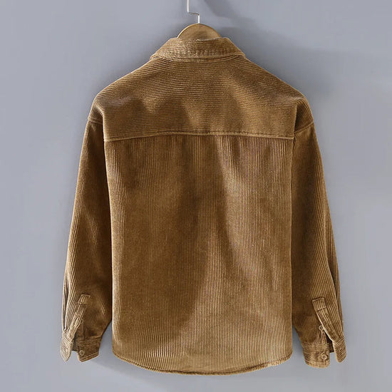 Insulated Winter Jacket for Men | Ribbed Button Front Cold Weather Ready