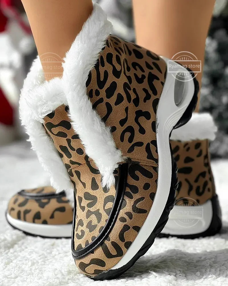 Platform Ankle Boots for Women | Pull On Buckle Strap Winter Ready Comfort