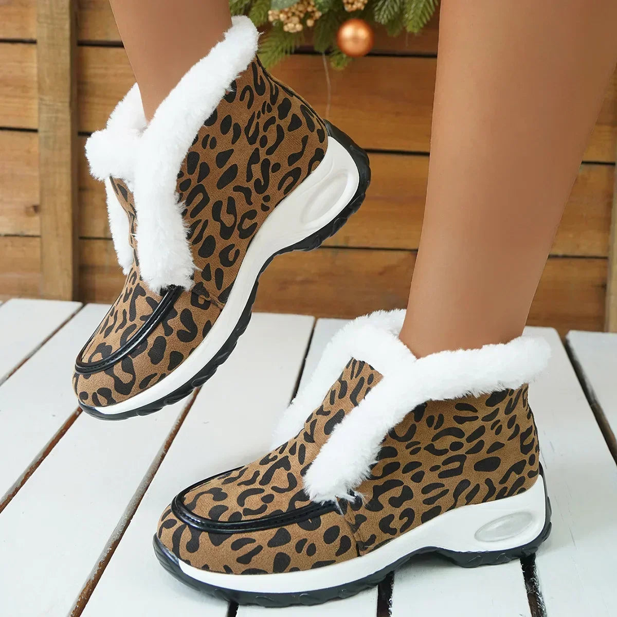 Platform Ankle Boots for Women | Pull On Buckle Strap Winter Ready Comfort
