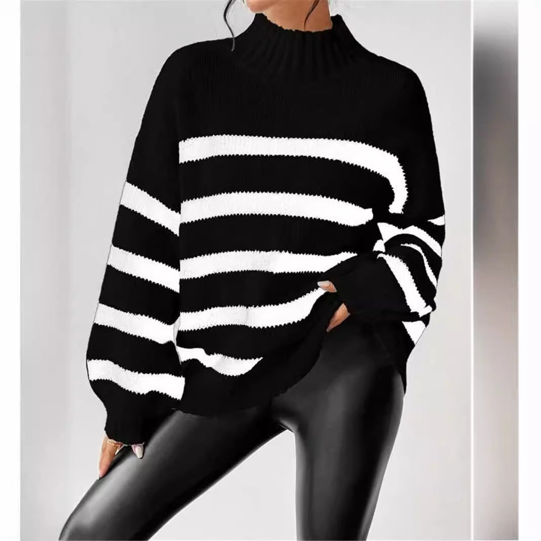 Turtleneck Sweater for Women | Side Zip Pull On Cold Weather Ready