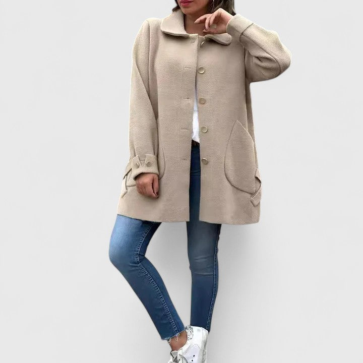 Oversized Winter Coat for Women | Button Front Autumn Layering