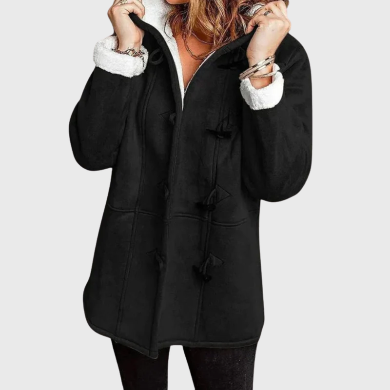 Brown Hooded Winter Jacket for Women | Autumn Layering