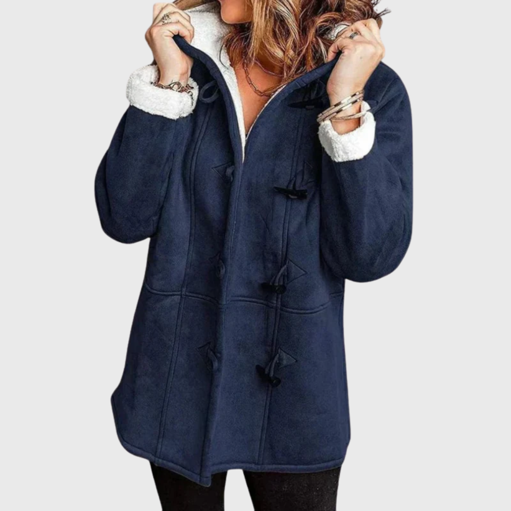 Brown Hooded Winter Jacket for Women | Autumn Layering