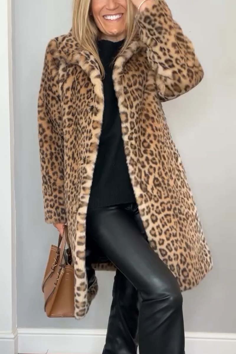 Insulated Winter Coat for Women | Animal Print Autumn Layering