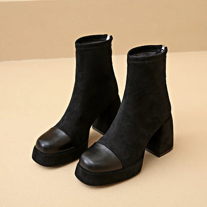 Block Heel Ankle Boots for Women | Side Zip Fall & Winter 2026