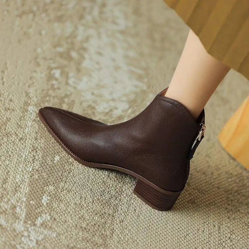 Pointed Toe Ankle Boots for Women | Winter Ready Comfort