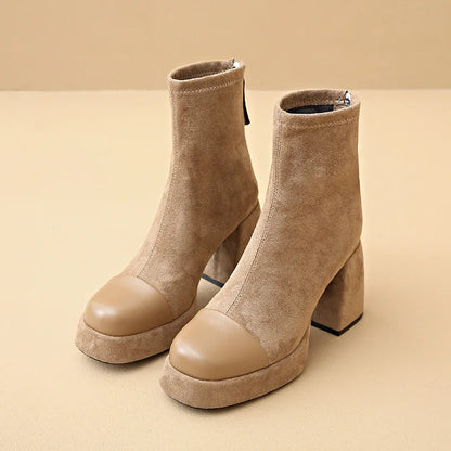Block Heel Ankle Boots for Women | Side Zip Fall & Winter 2026
