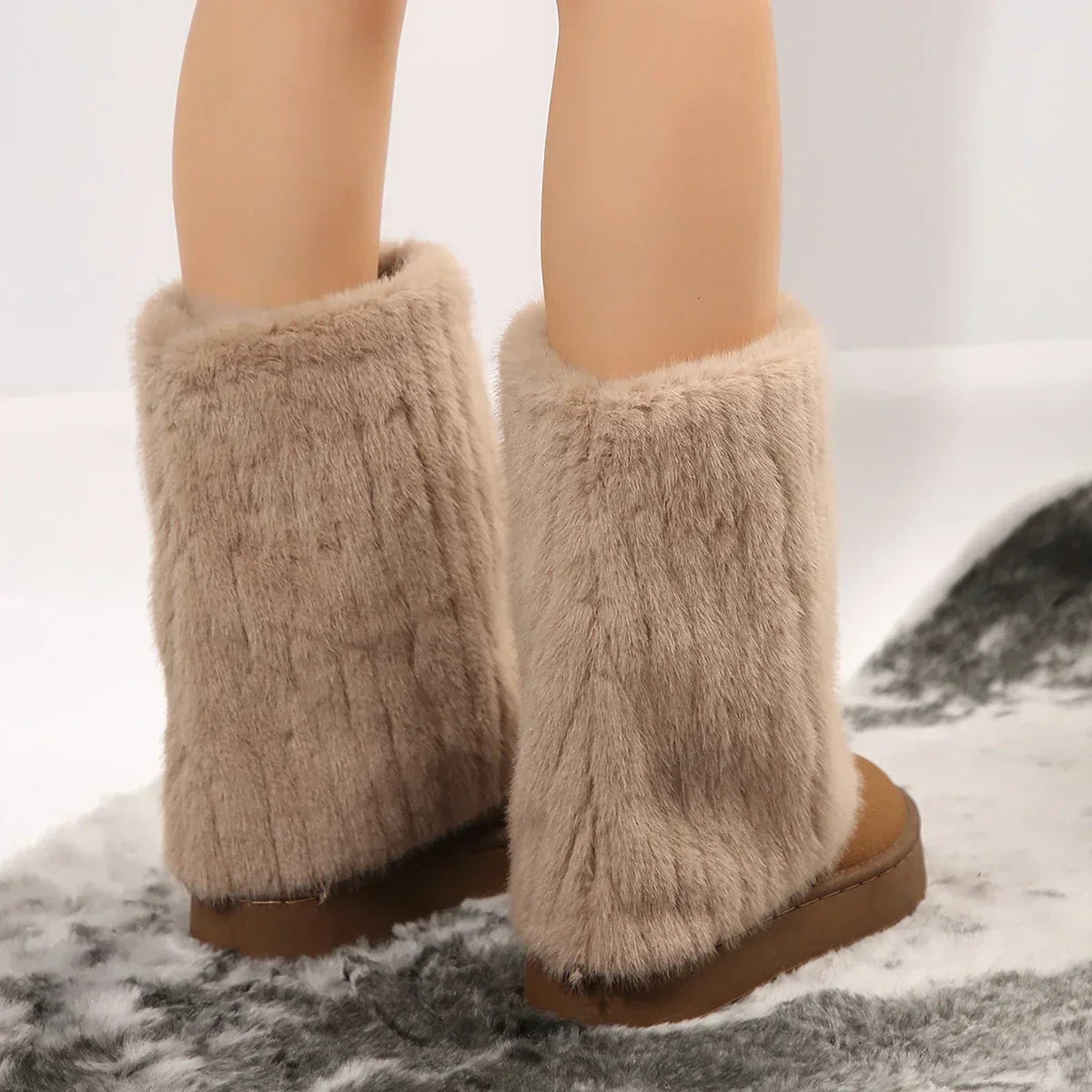 Platform Ankle Boots for Women | Flat Round Toe Winter Ready Comfort