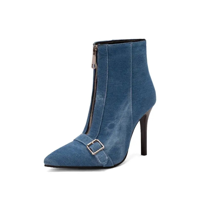 Pointed Toe Ankle Boots for Women | Side Zip Slim Heel Fall & Winter 2026