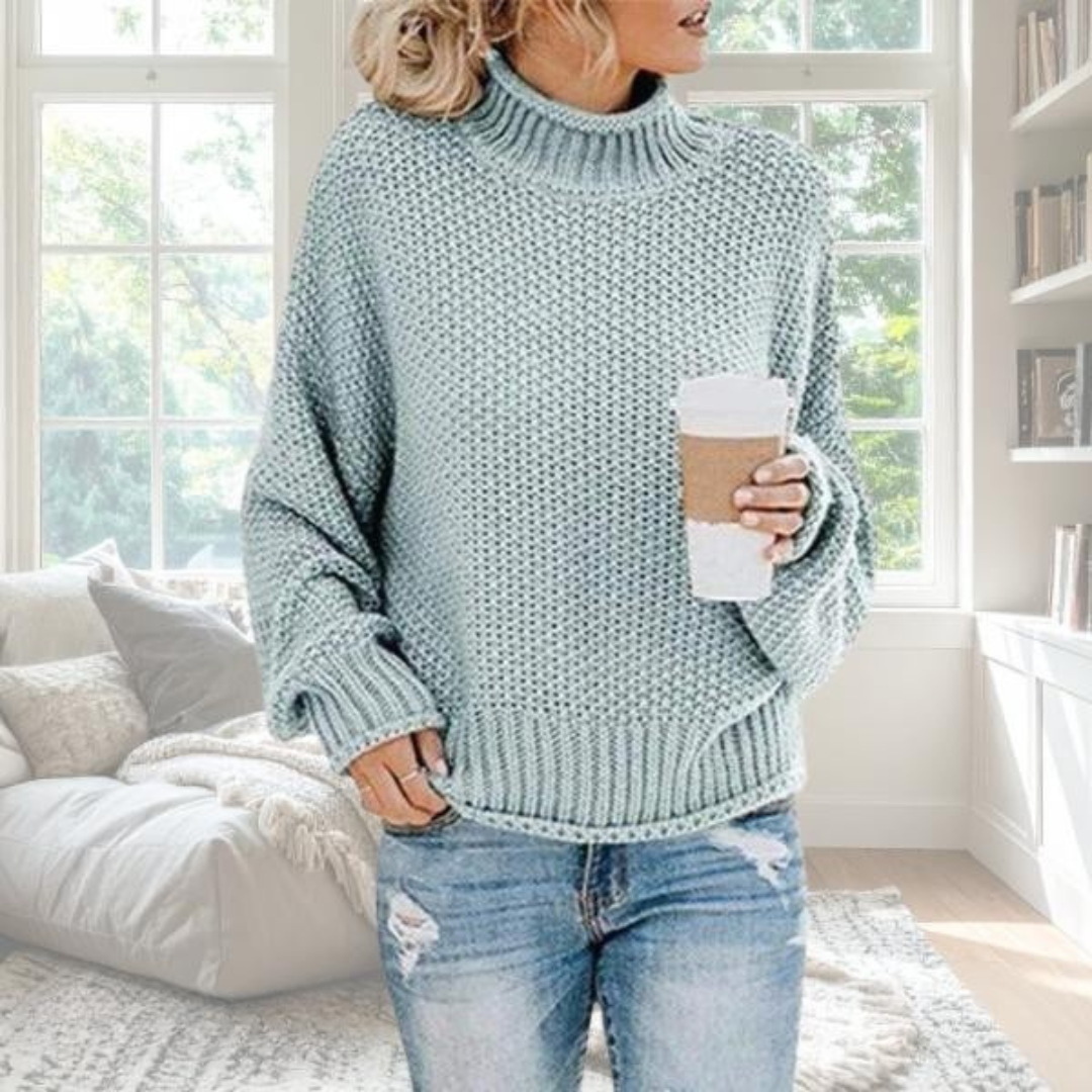 Turtleneck Sweater for Women | Ribbed Warm Winter Layer
