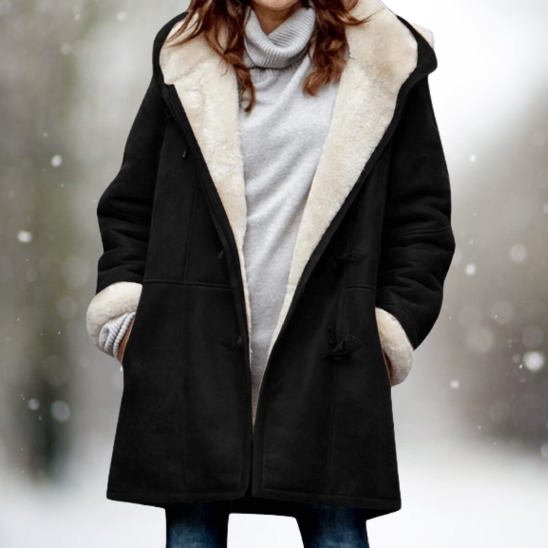 Longline Winter Coat for Women | Side Zip Cold Weather Ready