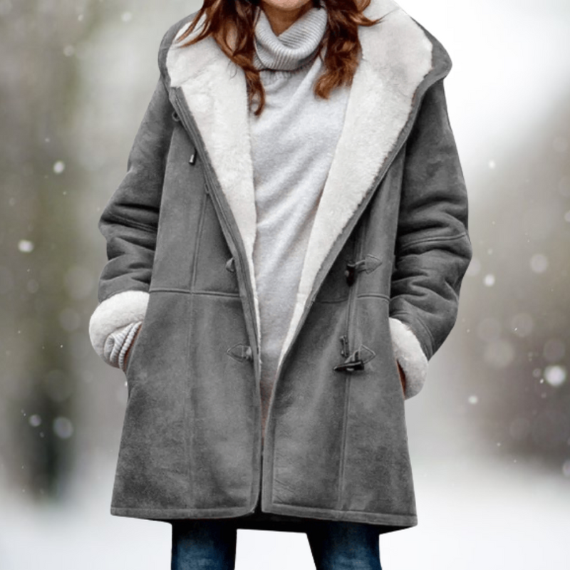 Longline Winter Coat for Women | Side Zip Cold Weather Ready