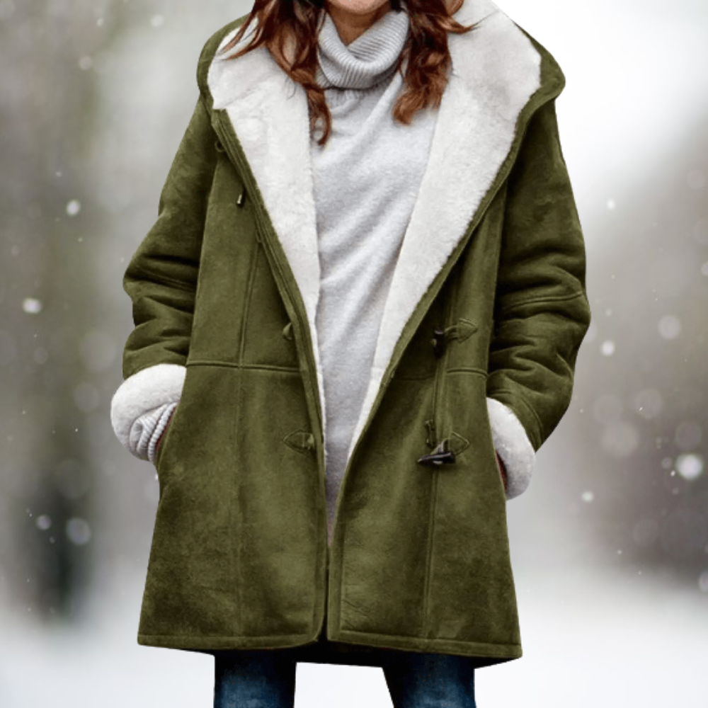 Longline Winter Coat for Women | Side Zip Cold Weather Ready