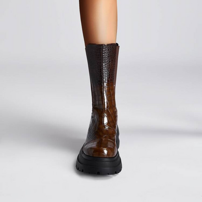 Platform Ankle Boots for Women | Pull On Lug Sole Winter Ready Comfort