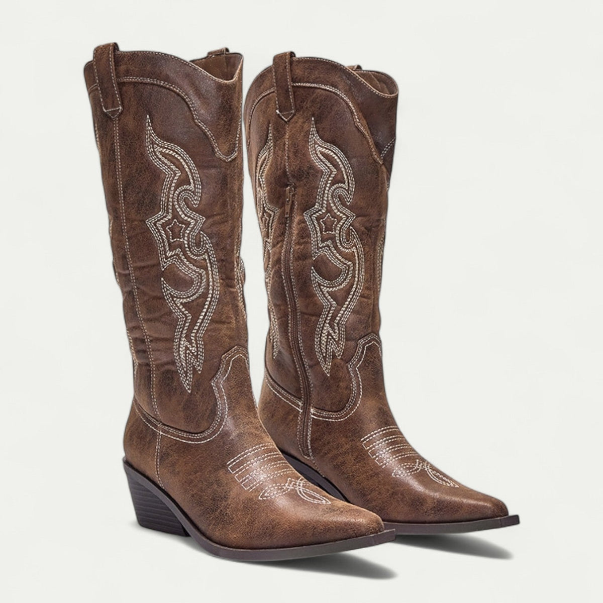 Pointed Toe Winter Boots for Women | Flat Low Heel