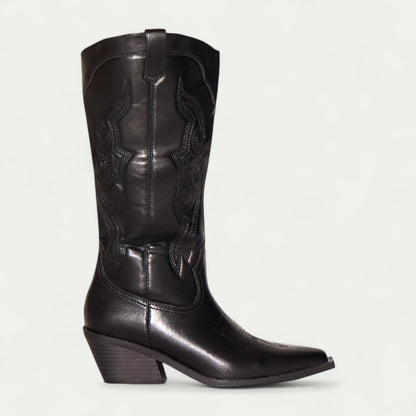 Pointed Toe Winter Boots for Women | Flat Low Heel