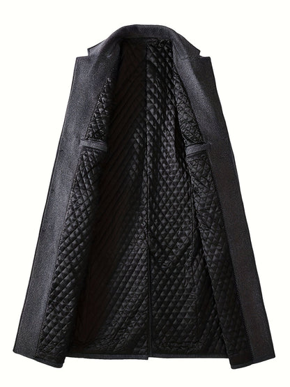 Cosy Winter Coat for Men | Button Front Cold Weather Ready